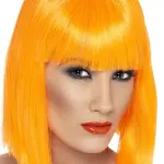 Neon Orange Bob Wig