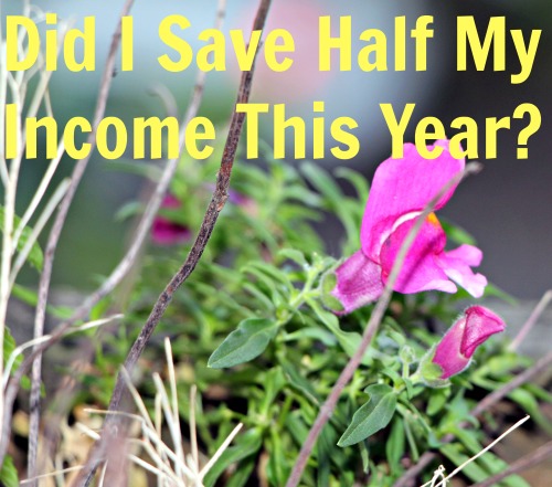Did I save half my income?
