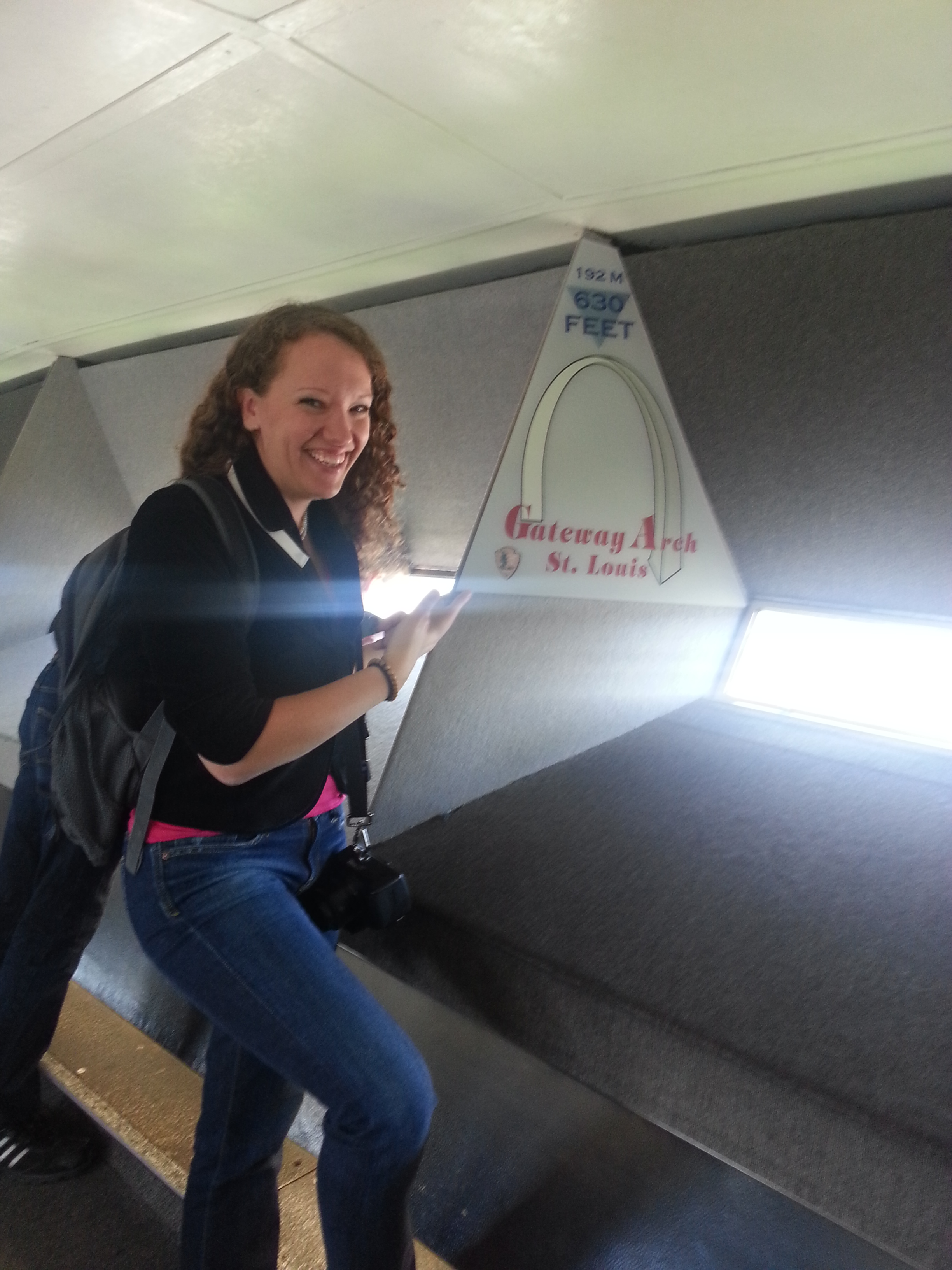dorkin' at the top of the arch