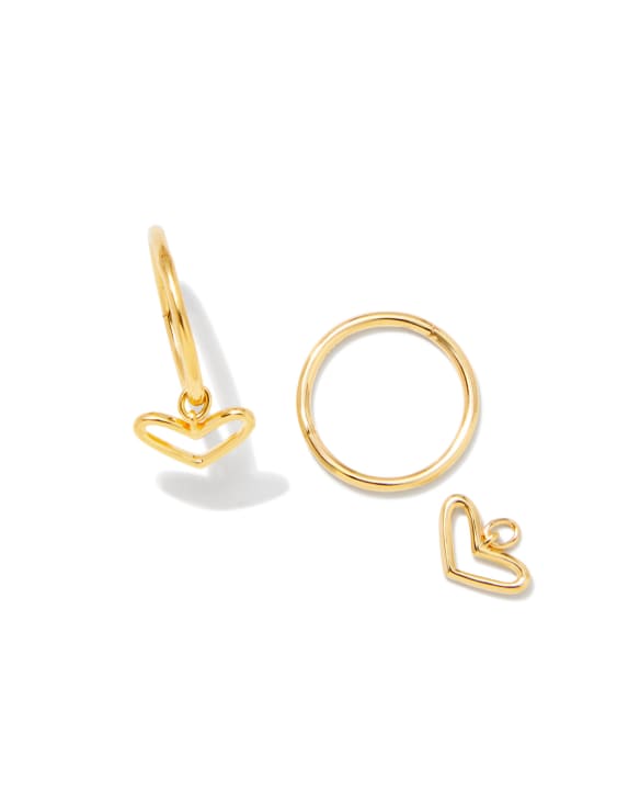 Kynlee Huggie Earrings in 18k Gold Vermeil