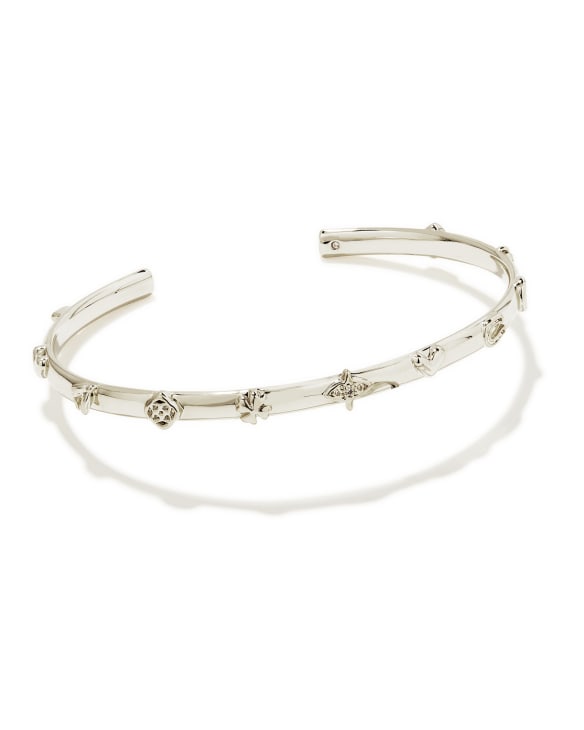 Beatrix Cuff Bracelet in Silver