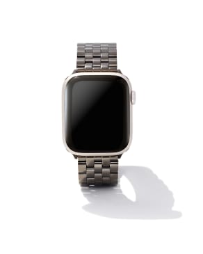Beck 5 Link Watch Band in Gunmetal Stainless Steel