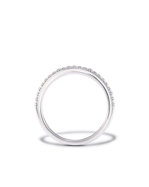 Pave Band Ring in 14k White Gold