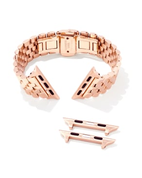 Alex 5 Link Watch Band in Rose Gold Tone Stainless Steel