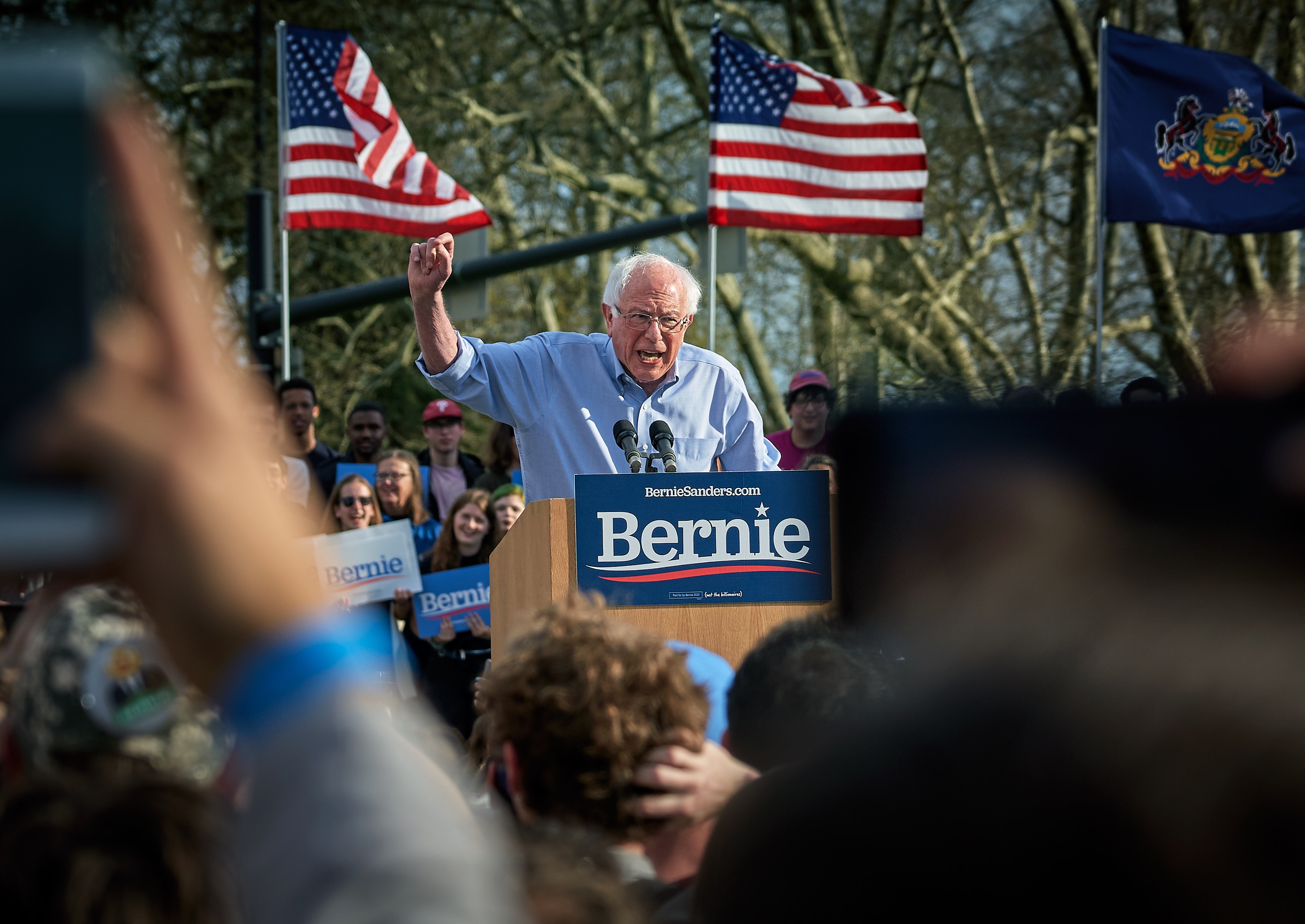 Bernie Sanders giving a speech. Courtesy: Vidar Nordli-Mathisen on Unsplash