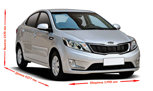 LUX Standard - krovni nosač Kia Rio III limuzina