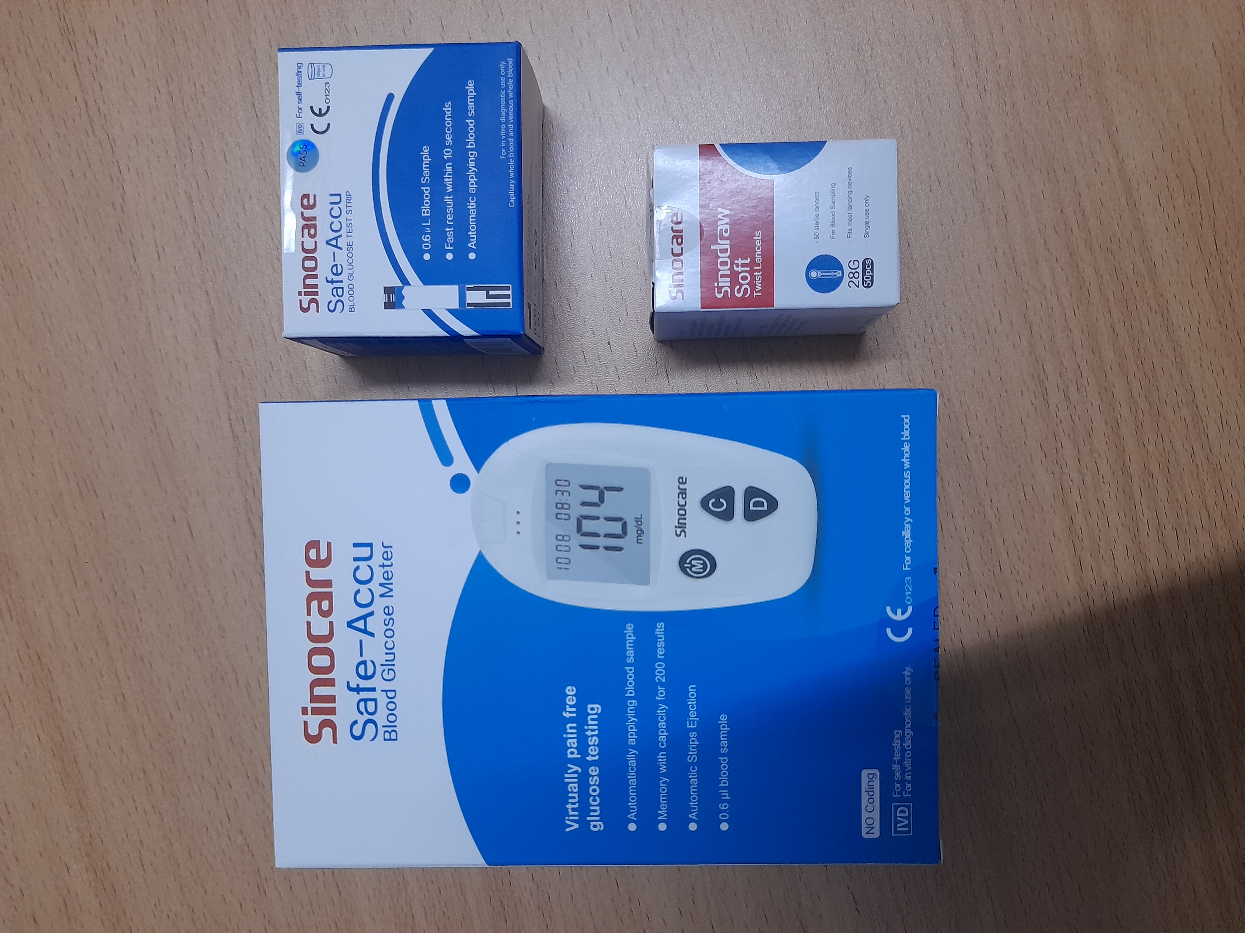 Safe Accu (SInocare) Blood Glucose Meter