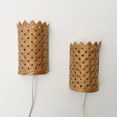Braided pine lamps