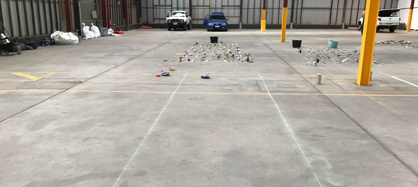 safety line marking before - results