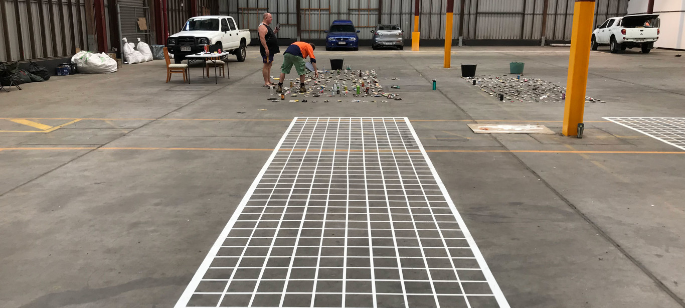 safety line marking after - results