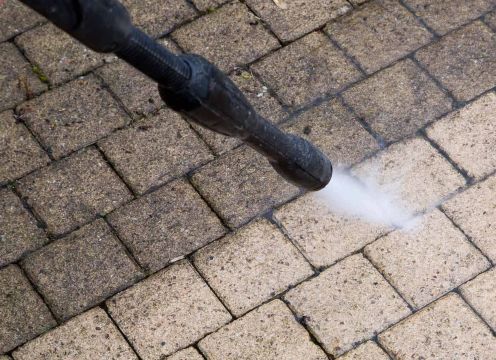 Patio Cleaning Process