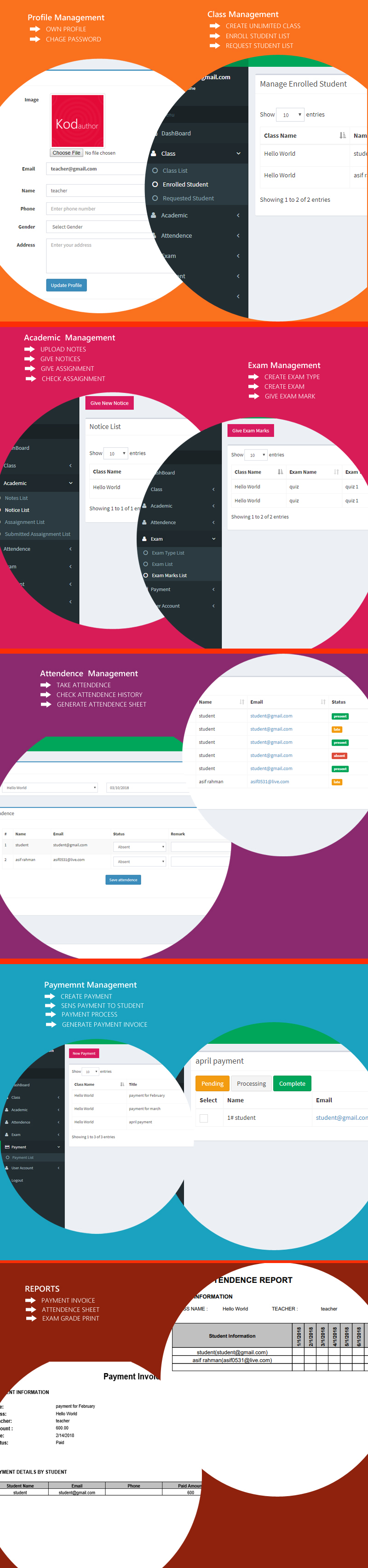 eLearningHub - Easy Class Management system