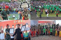 KOREM 102/PJG GAGAS ACARA PEMECAHAN REKOR MURI TARI MANASAI SE – KALIMANTAN TENGAH