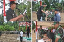 DANREM 102/ PJG HADIRI PEMBUKAAN TMMD KE – 98 DI WILAYAH KODIM 1013/MTW