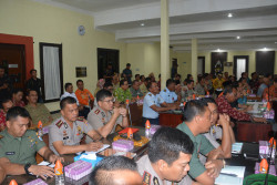 DANREM 102/PJG HADIRI RAPAT KOORDINASI LINTAS SEKTORAL DLM RANGKA KESIAPAN PENANGANAN KARHUTLA TAHUN 2017 DI WIL KALTENG