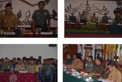 DANREM 102/PJG MENGHADIRI RAPAT KOORDINASI PENCEGAHAN DAN PENANGGULANGAN DAMPAK KEBAKARAN HUTAN DAN LAHAN DI WILAYAH PROV. KALTENG