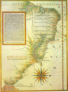 Portuguese map (1574) by Luís Teixeira