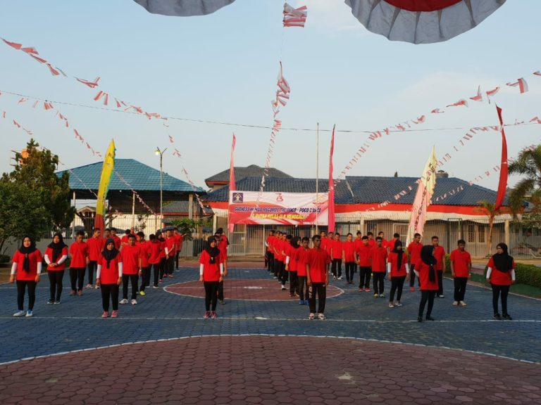 Warga Binaan Rutan Menggala Ikut Meriahkan Senam Poco Poco Karya Nasional