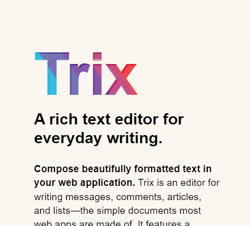 Trix Editor