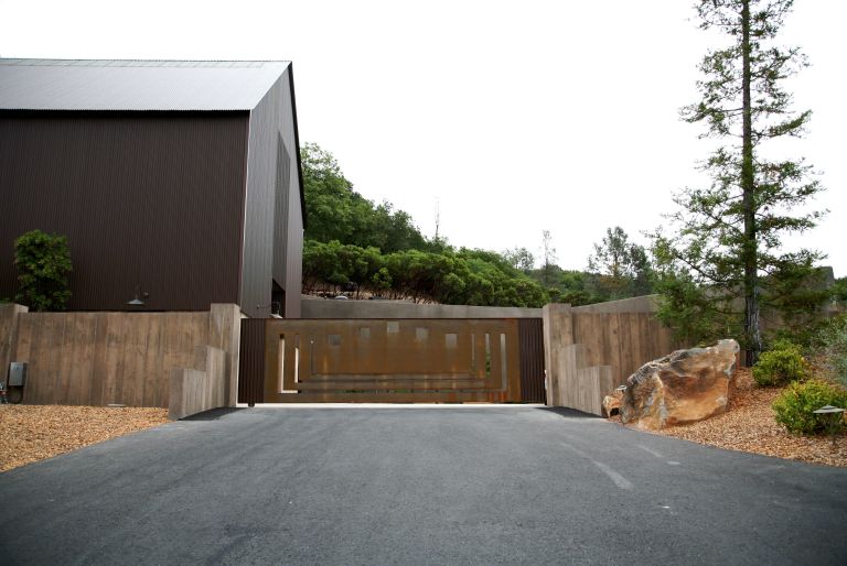 gate and driveway at Brand Vineyards