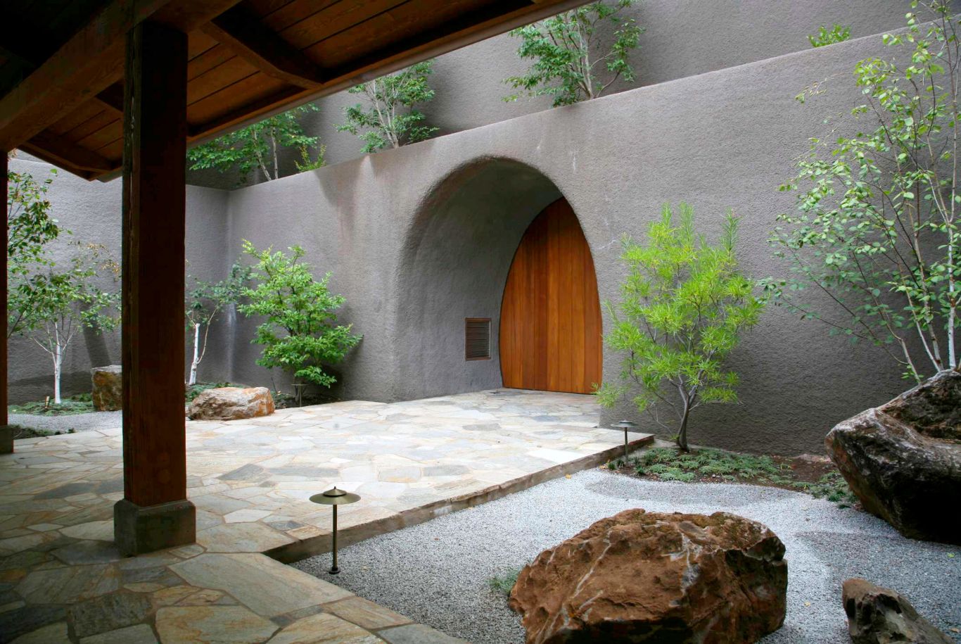 path and doorway at Brand Vineyards