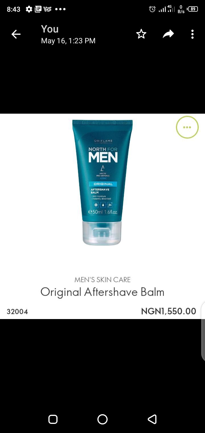 Aftershave balm