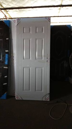 White wooden door