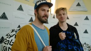 Kläddesignern Thomas Löfström och Kristian Sjöholm. Thomas Löfström och Kristian Sjöholm