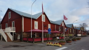 Restauranger i Östra hamnen i Hangö. Östra hamnen i Hangö