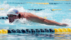 Michael Phelps är tillbaka i bassängen. Michael Phelps, april 2014