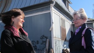 Projektledare Elina Sorainen och ordförande Anneli Sjöholm
