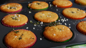 Muffins bakade på grillen Muffins bakade på grillen