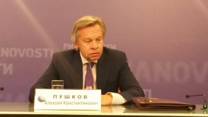 Aleksej Pusjkov, ordföranden för dumans utrikeskommitté