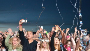 Publiken på David Guettas spelning på Ruisrock.