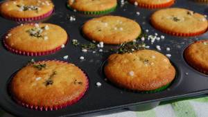 Muffins bakade på grillen Muffins bakade på grillen