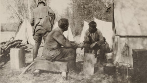 Bild från Lindéns resa år 1917 Lägret vid Patilitsina