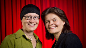 Filmtimmens redaktörer Johanna Grönqvist och Silja Sahlgren-Fodstad
