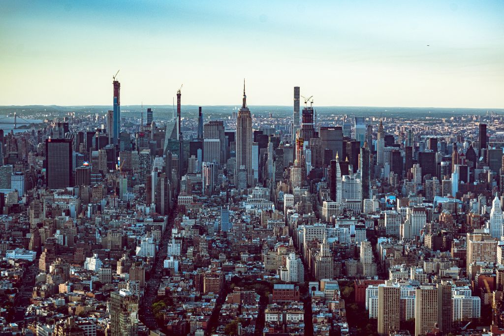 Photo of New York City from the air