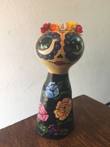 Catrina Catalina en vestido tipico de Oaxaca