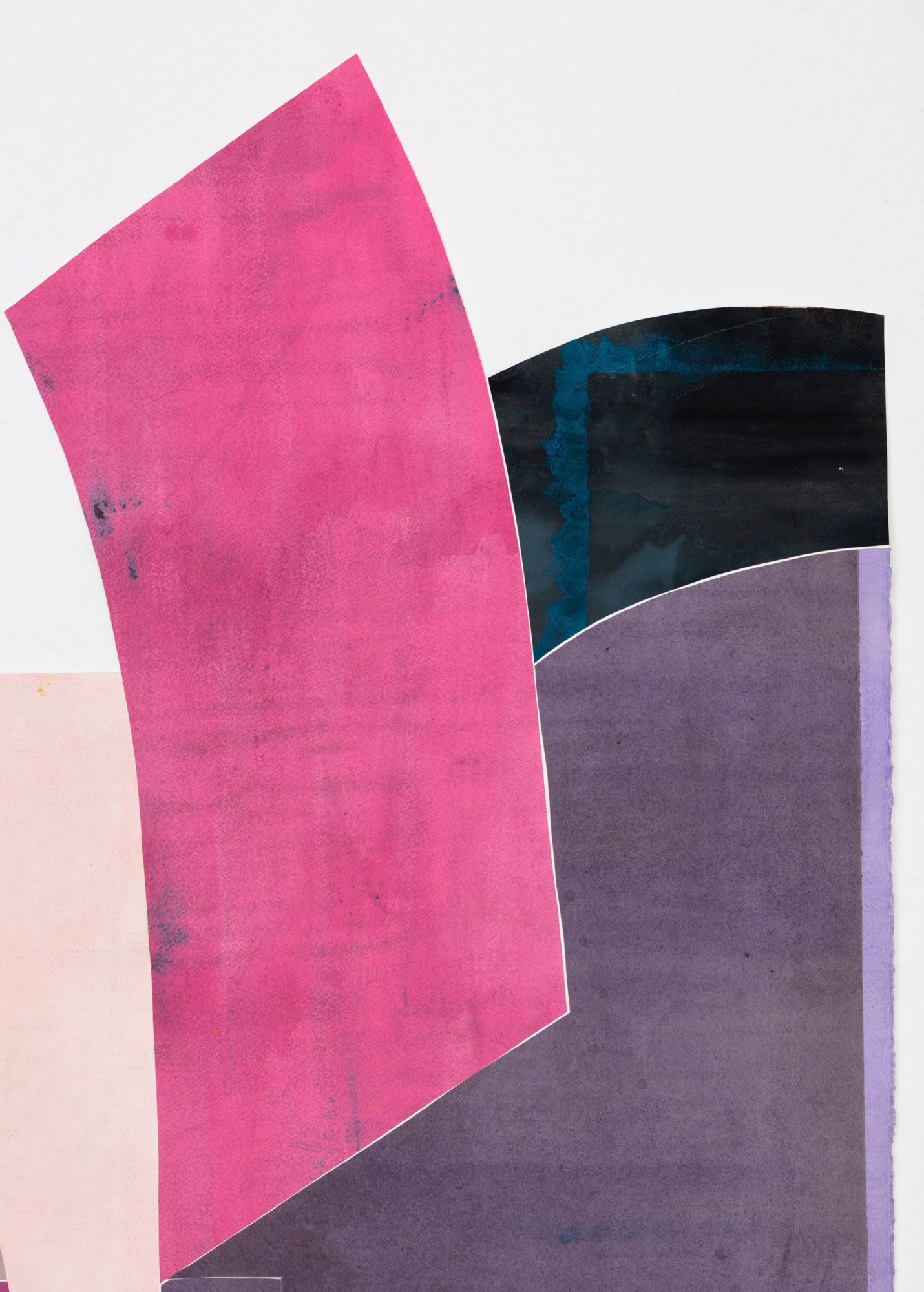Untitled (floor paper, 2 pinks, 4 purples), detail