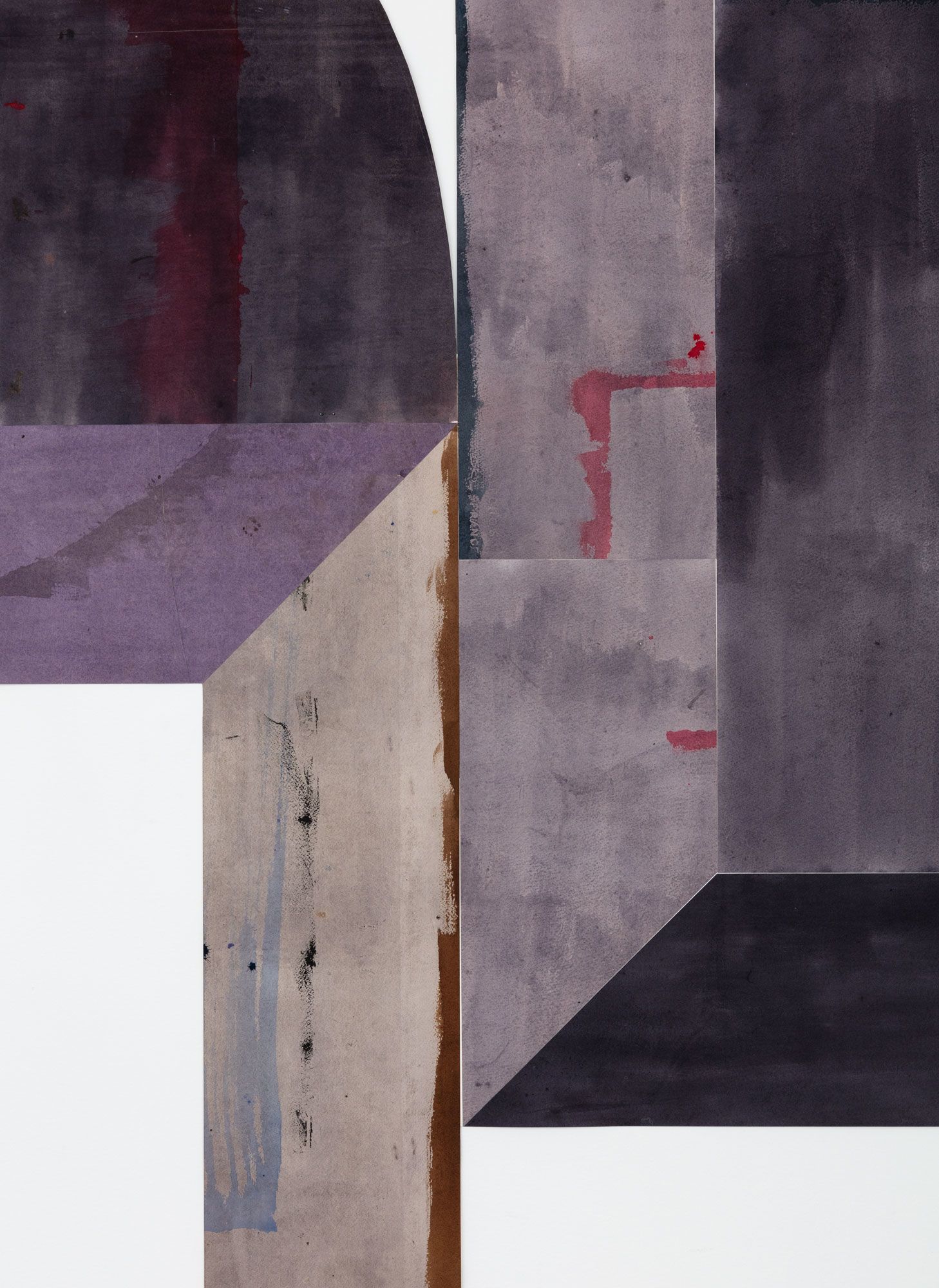 Untitled (floor paper, medium, all gall), detail