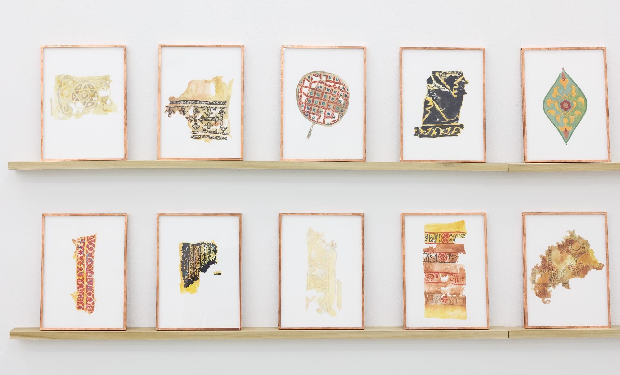 Gala Porras-Kim, installation detail