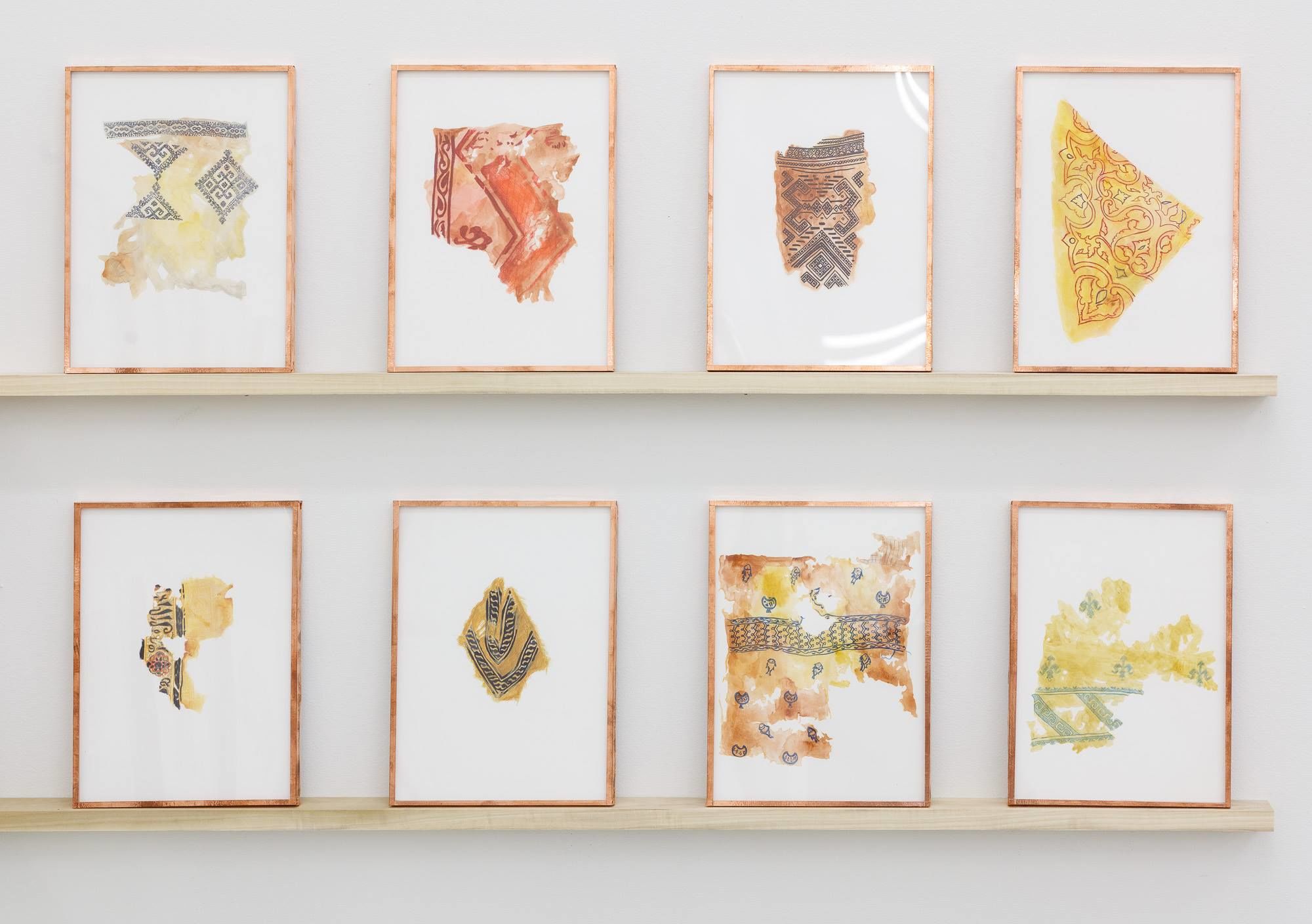 Gala Porras-Kim, installation detail