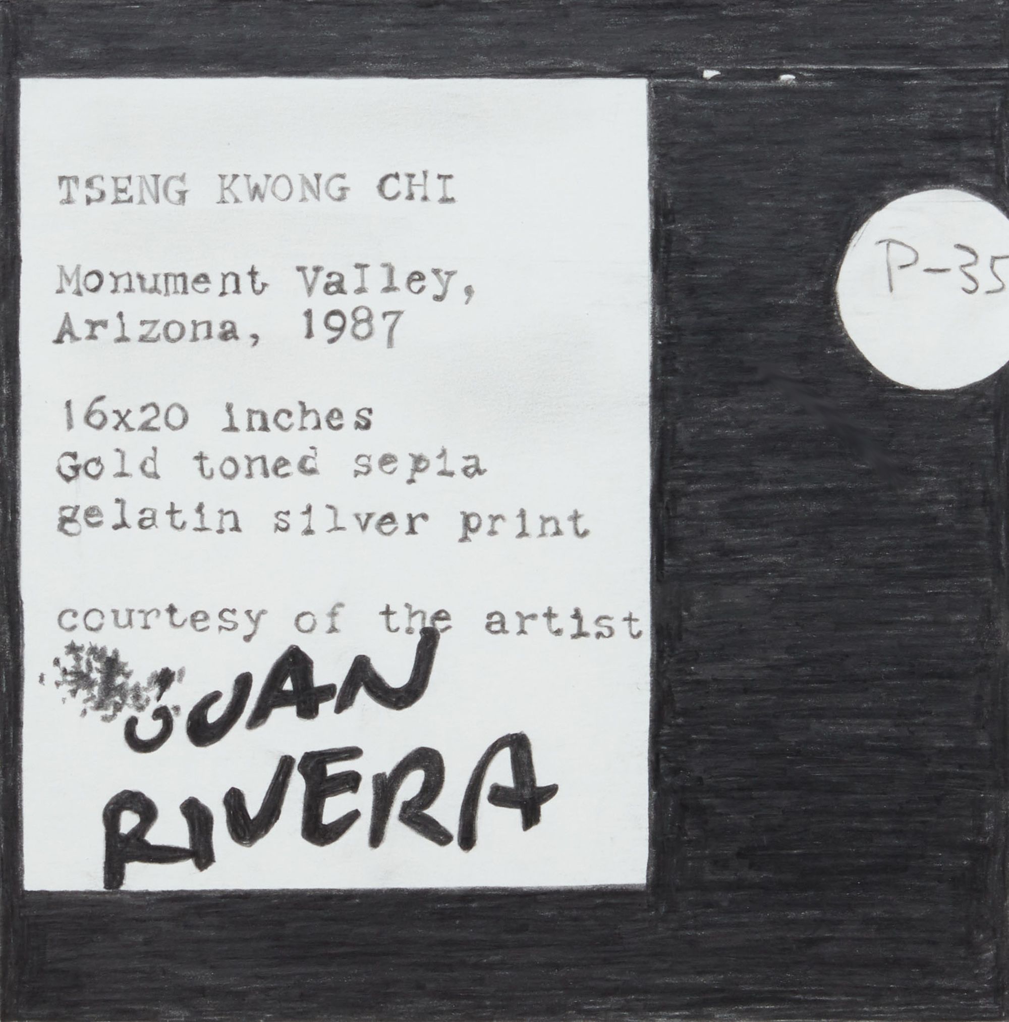 Untitled (Tseng Kwong Chi, Monument Valley, Arizona, 1987, detail)