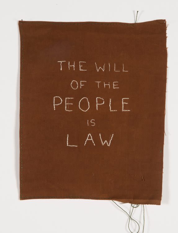 Fiona Jack, The Will of the People is Law