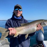 Business Card: Cayuga lake trout/salmon charter