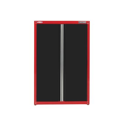 48 in W Red/Black Freestanding Tall Garage Storage Cabinet -