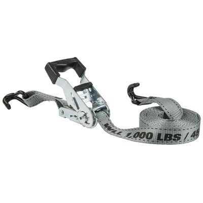 12 ft J-Hook Ratchet Tie Down - 4 Pk