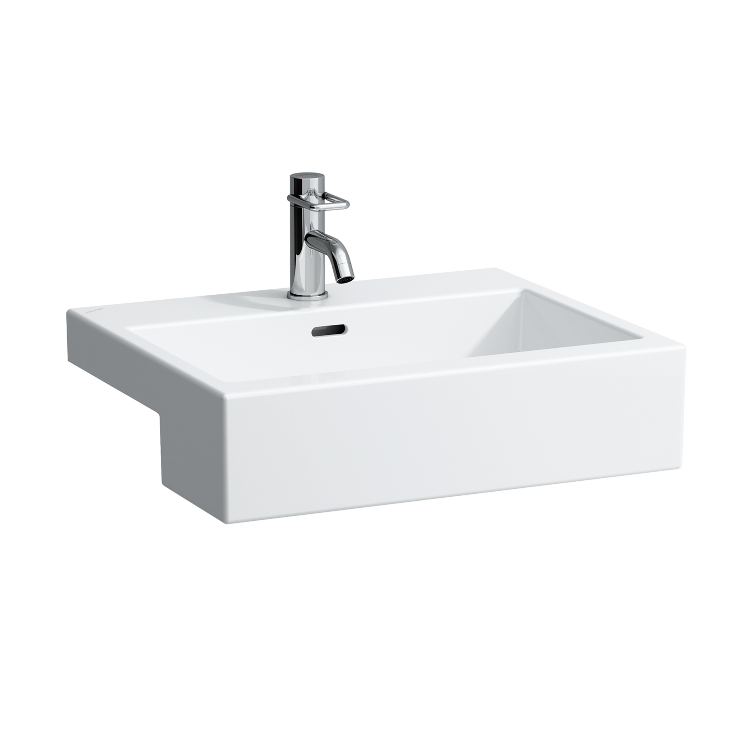 L.city lav semi encastre 55x46 p1tr blanc
