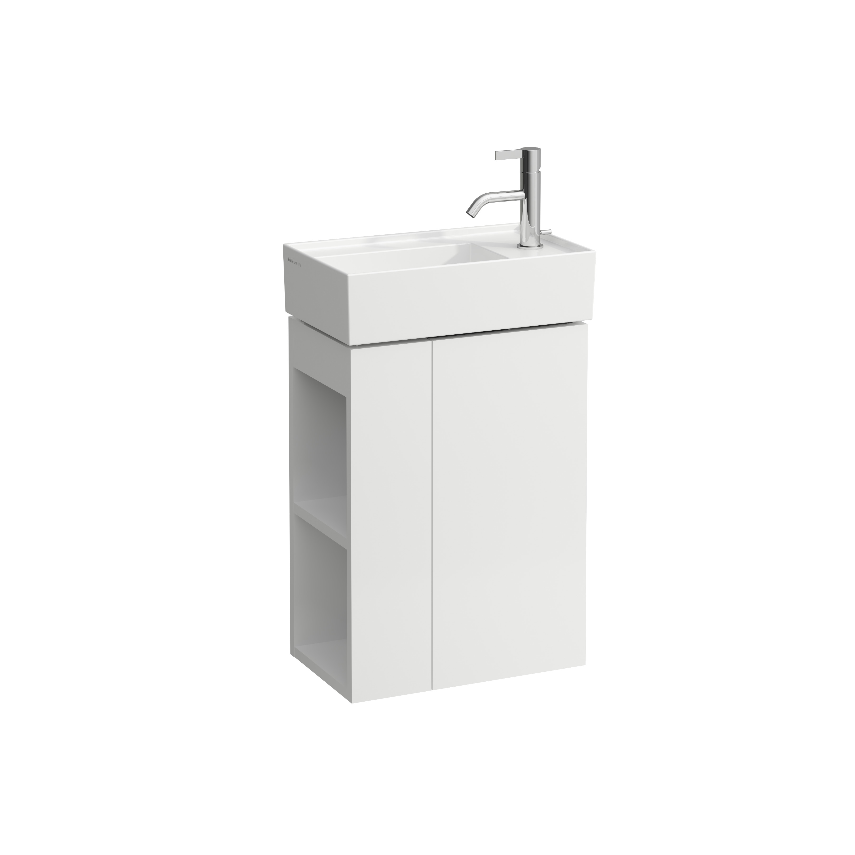 Meuble sous lavabo avec porte kartell 46 blanc m